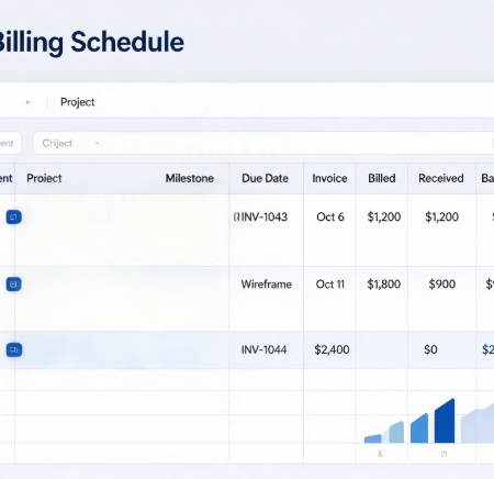 Client Project Billing Schedule