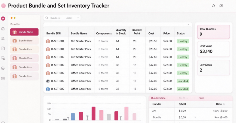 Product Bundle and Set Inventory Tracker