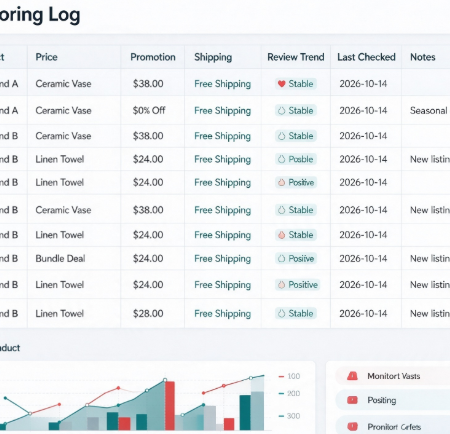 Competitor Monitoring Log