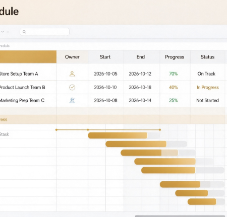 Project Task Schedule